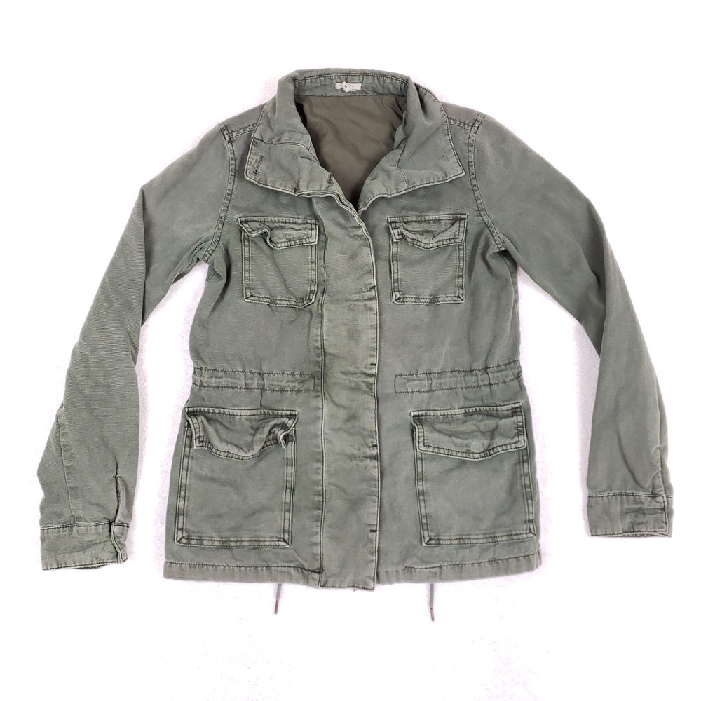 Ecote Utility Field Jacket M Olive Green Anorak‎ Military Cargo Boho Urban